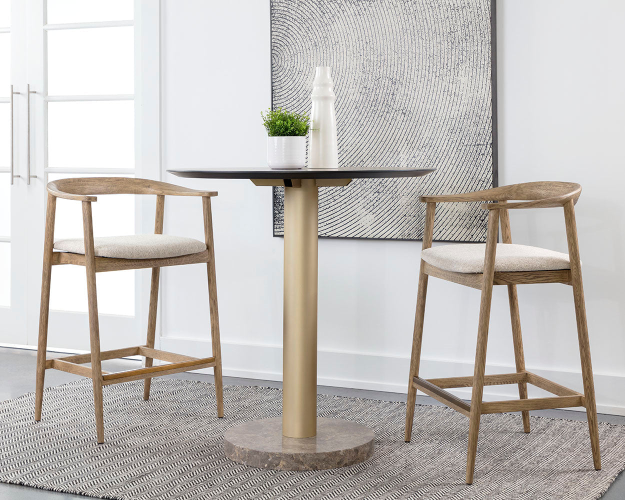 Jeremy Counter Stool - sleek stools for kitchen bars | Image 2 | InSTYLE Home & Rugs