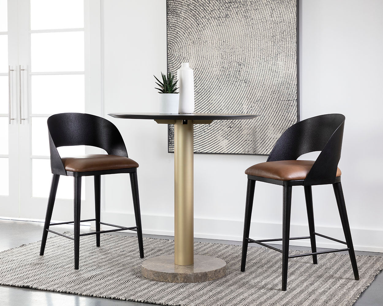 Dezirae Counter Stool - ergonomic design for comfort | Image 2 | InSTYLE Home & Rugs