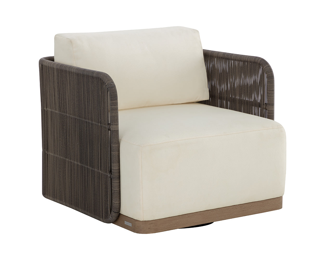 Ravenna Swivel Armchair - chic lounge chairs for gardens | Image 1 | InSTYLE Home & Rugs