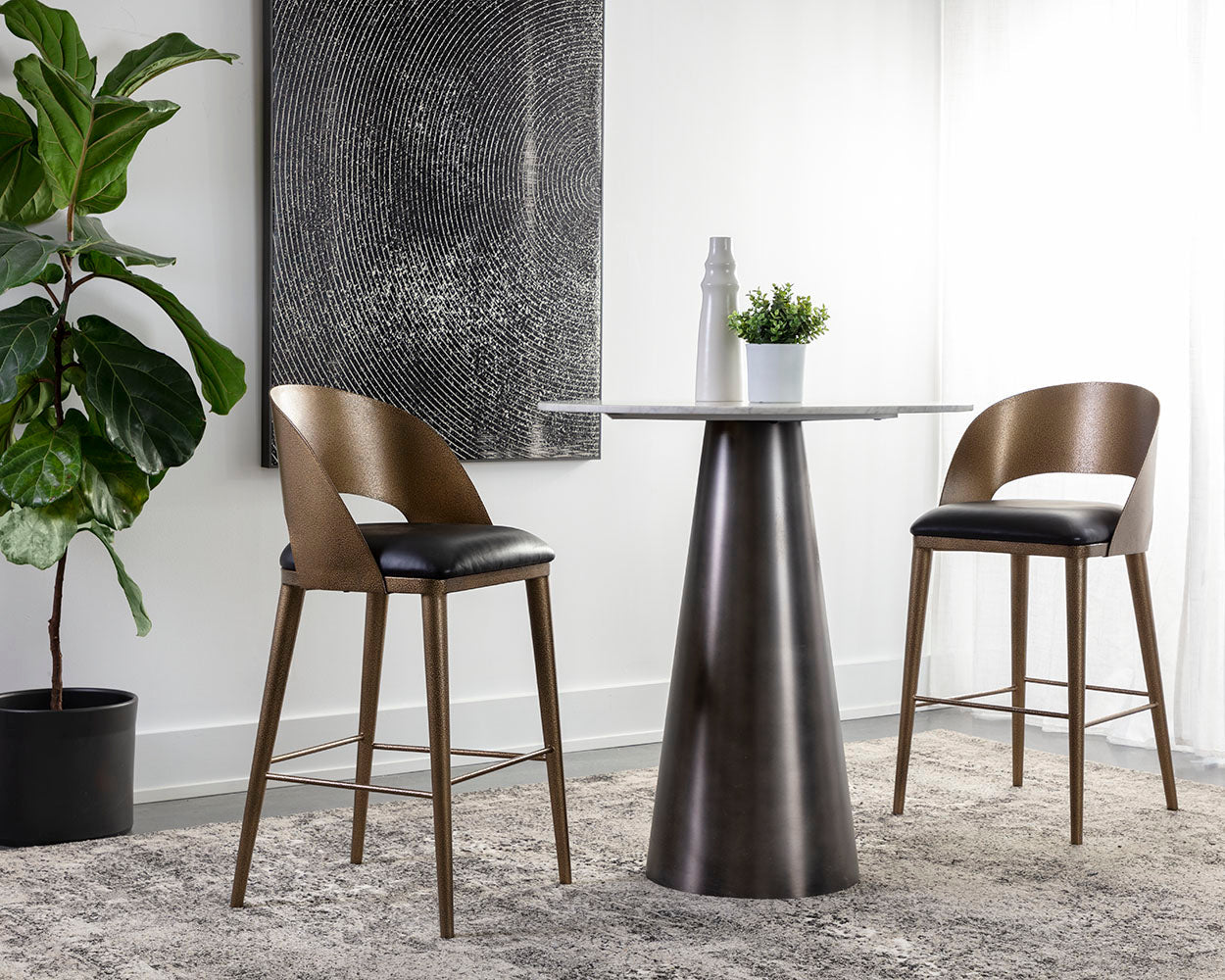 Dezirae Barstool - comfortable stools for high tables | Image 2 | InSTYLE Home & Rugs