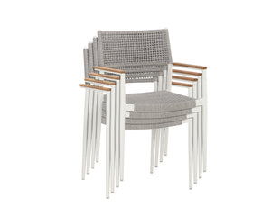 Nava Stackable Dining Armchair - stylish chairs for any table | Image 4 | InSTYLE Home & Rugs
