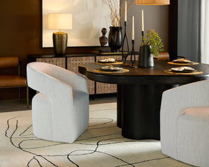 Lloret Wheeled Dining Armchair - stylish chairs for any table | Image 17 | InSTYLE Home & Rugs