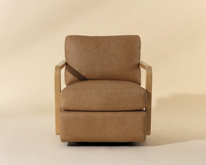 Castell Swivel Lounge Chair - comfortable chairs for relaxation | Image 3 | InSTYLE Home & Rugs
