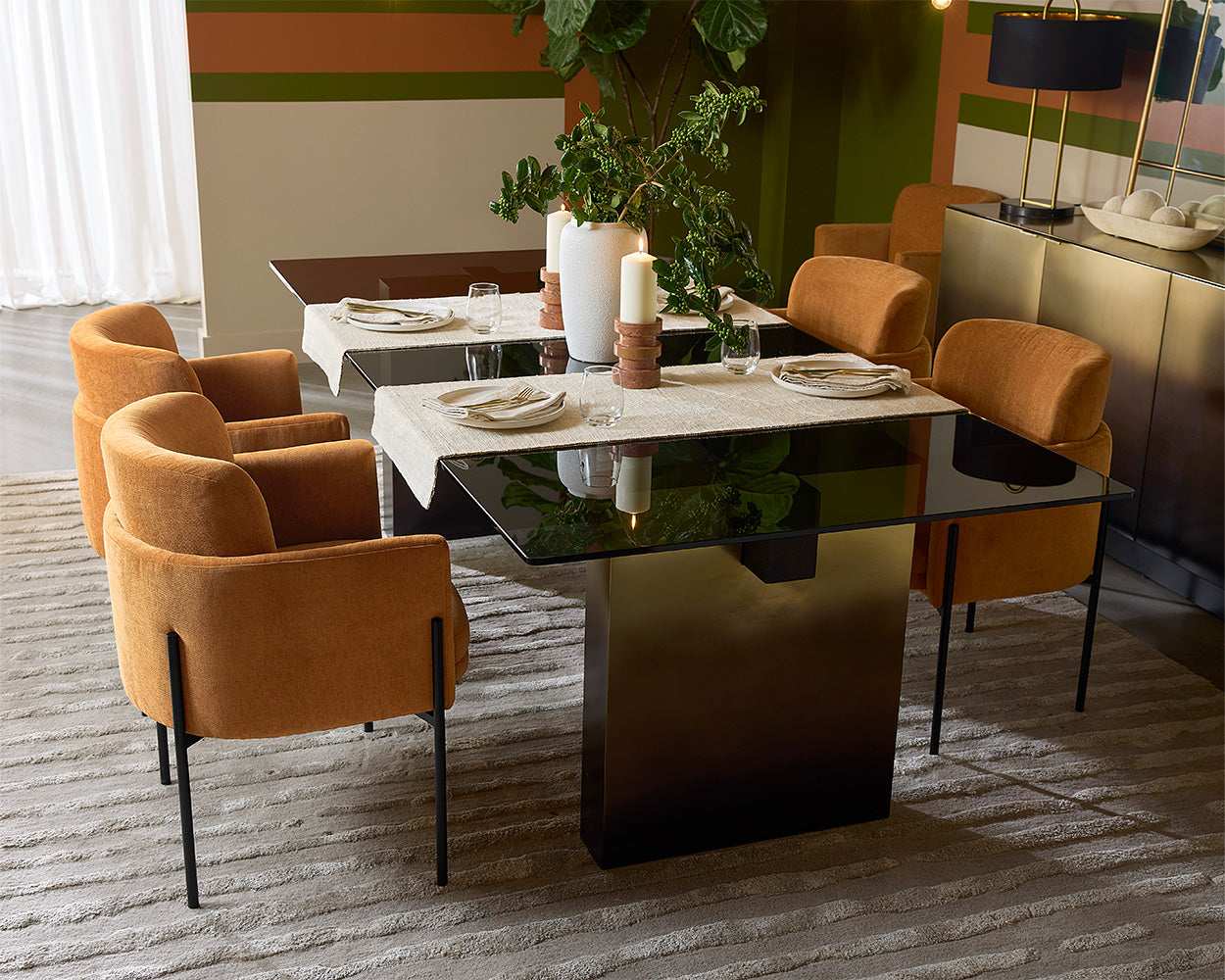 Calvosa Dining Table Base - stylish dining tables for gatherings | Image 2 | InSTYLE Home & Rugs
