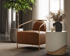 Cicero Lounge Chair - perfect for casual unwinding | Image 3 | InSTYLE Home & Rugs
