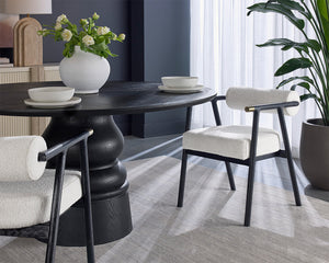 Sova Dining Armchair - elegant seating for dining areas | Image 3 | InSTYLE Home & Rugs