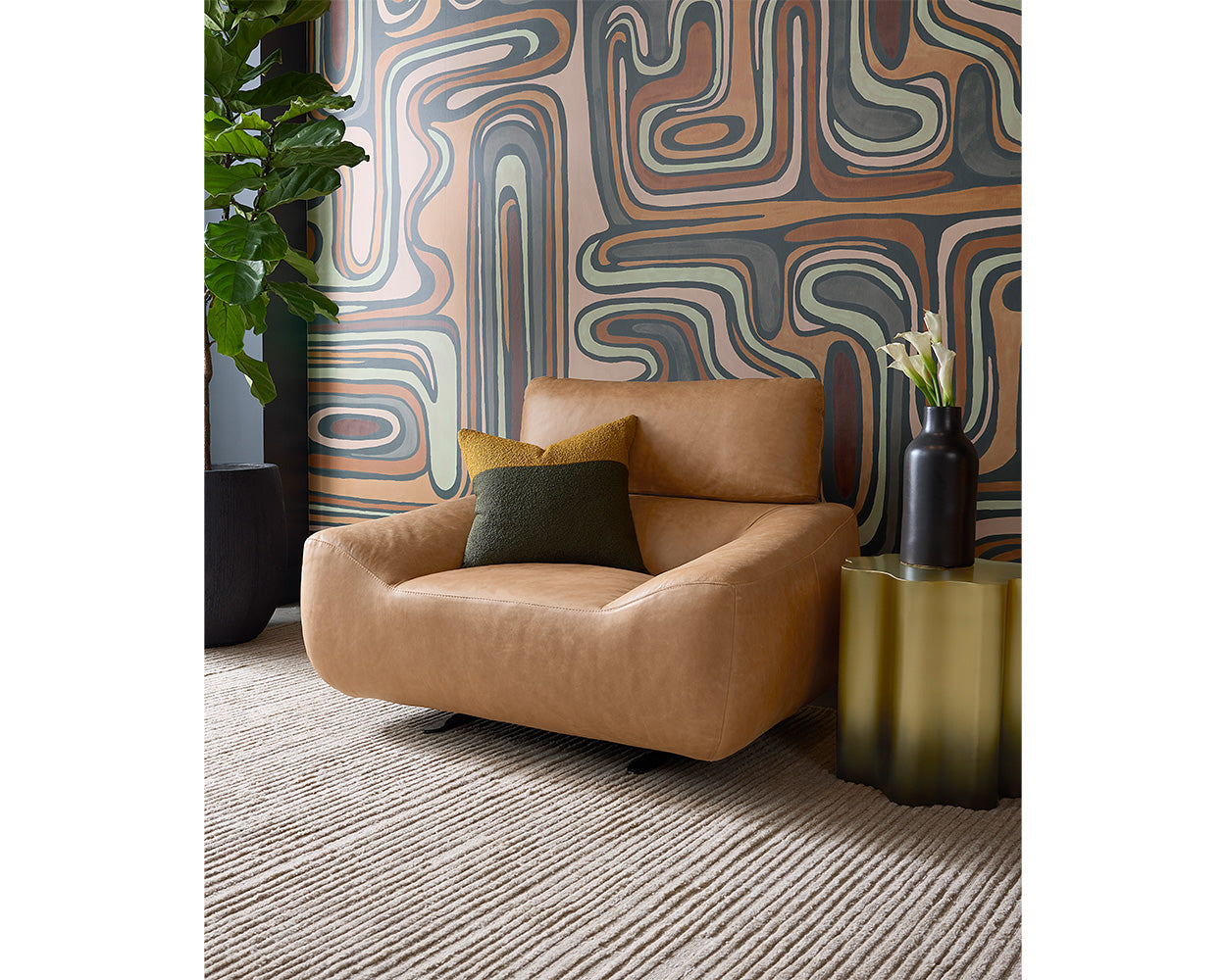 Paget Glider Lounge Chair - perfect for casual unwinding | Image 2 | InSTYLE Home & Rugs