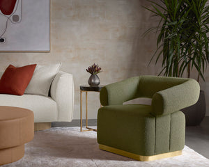 Aggie Swivel Lounge Chair - comfortable chairs for relaxation | Image 9 | InSTYLE Home & Rugs