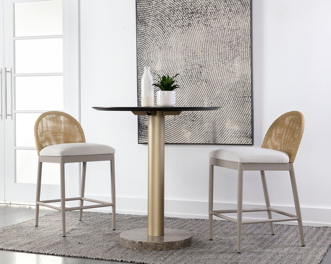 Calandri Counter Stool - durable stools for outdoor counters | Image 2 | InSTYLE Home & Rugs