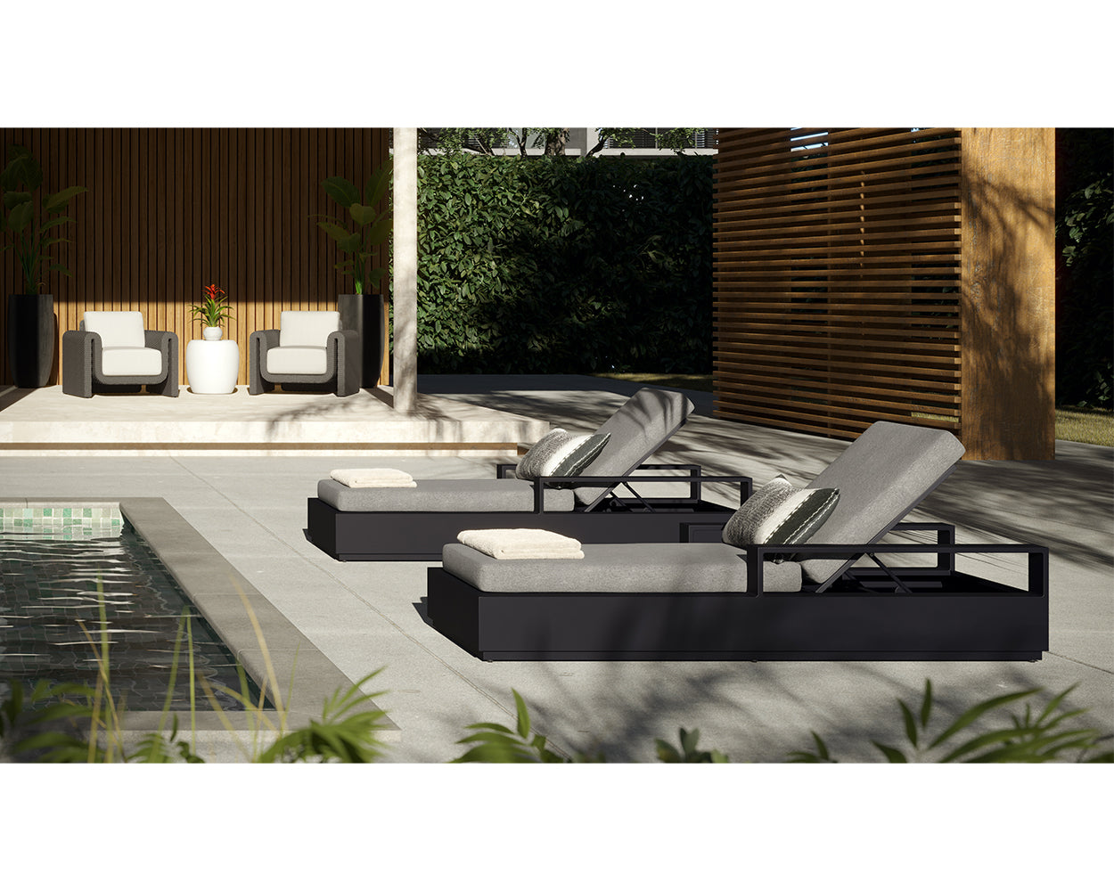 Tavira Lounger - stylish daybeds for outdoor lounging | Image 2 | InSTYLE Home & Rugs