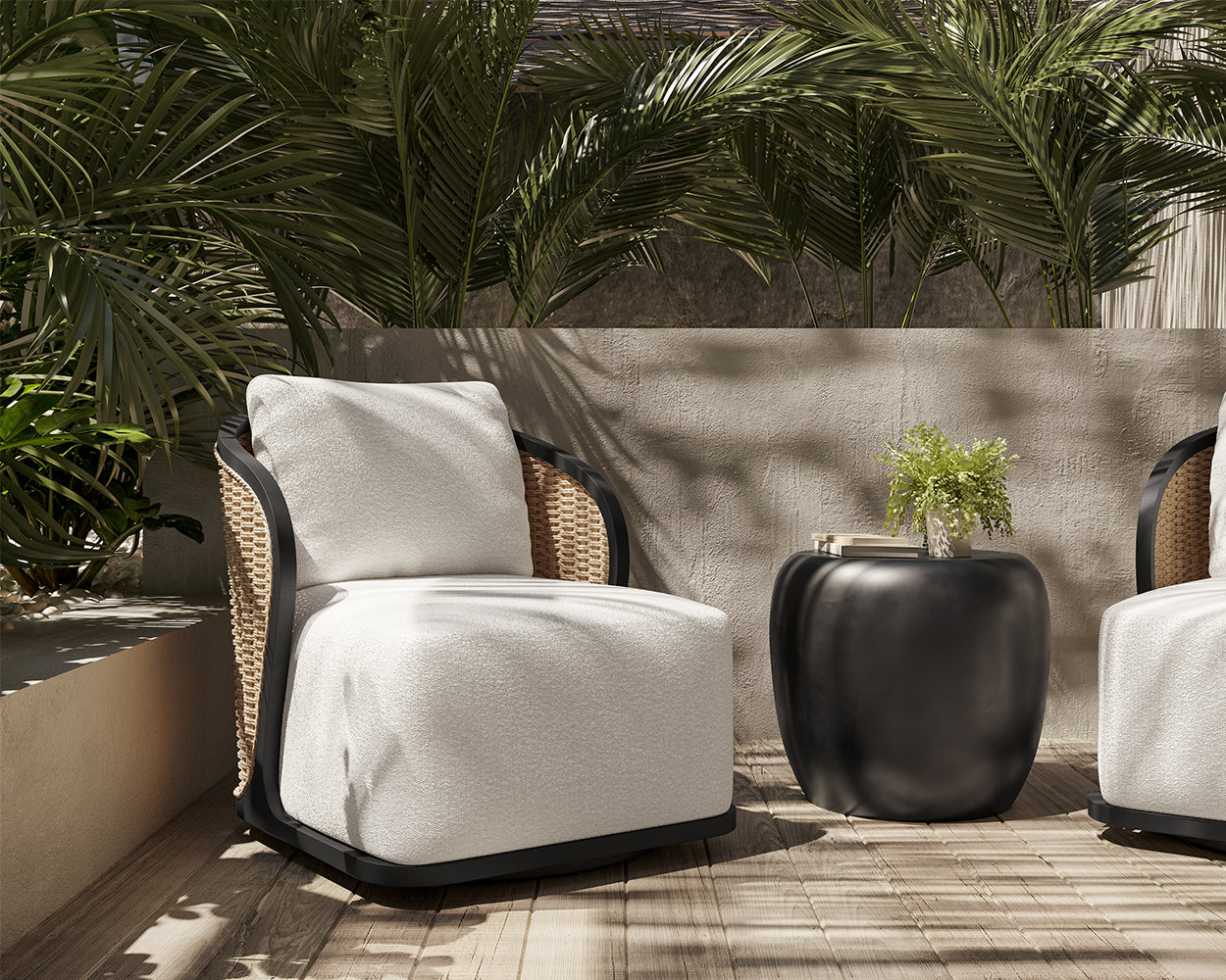 Bora Swivel Lounge Chair - relaxing lounge chairs for outdoors | Image 2 | InSTYLE Home & Rugs