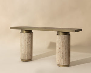 Ashva Console Table - slim tables for entryways | Image 1 | InSTYLE Home & Rugs