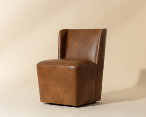 Amita Wheeled Dining Chair - elegant seating for dining areas | Image 3 | InSTYLE Home & Rugs