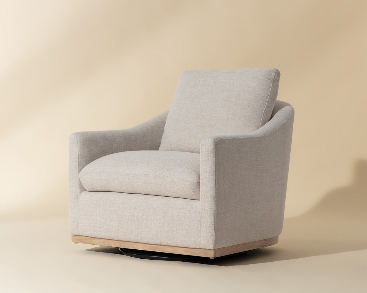 Corbin Swivel Lounge Chair - perfect for casual unwinding | Image 1 | InSTYLE Home & Rugs
