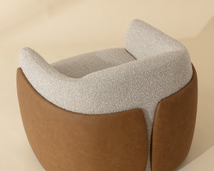 Caris Swivel Lounge Chair - comfortable chairs for relaxation | Image 5 | InSTYLE Home & Rugs