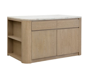 Romilly Kitchen Island - sleek design for modern kitchens | Image 5 | InSTYLE Home & Rugs