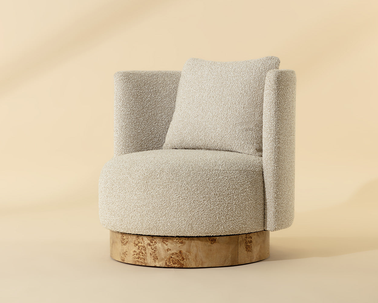 Fortis Swivel Lounge Chair - perfect for casual unwinding | Image 1 | InSTYLE Home & Rugs