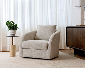 Wexford Swivel Lounge Chair - stylish lounge chairs for any room | Image 2 | InSTYLE Home & Rugs