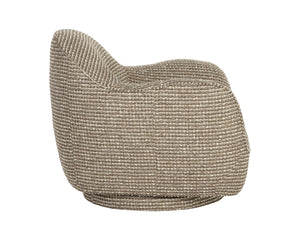 Tesoro Swivel Lounge Chair - perfect for casual unwinding | Image 6 | InSTYLE Home & Rugs