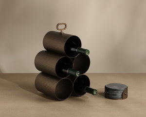 Mendocino 5 Bottle Wine Rack - | Image 3 | InSTYLE Home & Rugs