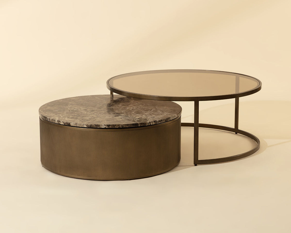 Chandra Nesting Coffee Tables (Set Of 2) - stylish tables for living rooms | Image 1 | InSTYLE Home & Rugs