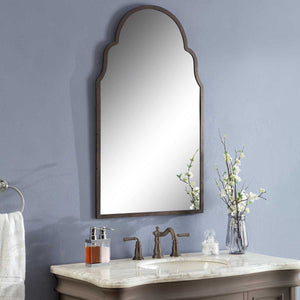 Brayden Arch Mirror, Bronze - modern mirror with sleek design for contemporary interiors | Image 7 | InSTYLE Home & Rugs