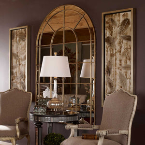 Grantola Arch Mirror, Gold - modern mirror with sleek design for contemporary interiors | Image 3 | InSTYLE Home & Rugs