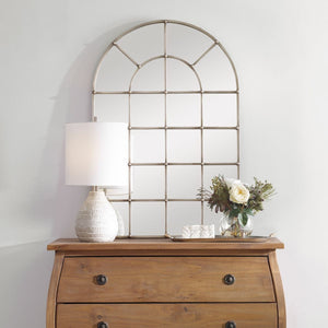 Barwell Arch Mirror - modern mirror with sleek design for contemporary interiors | Image 5 | InSTYLE Home & Rugs