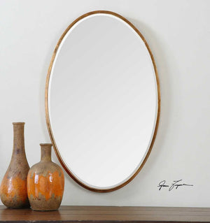 Herleva Oval Mirror - elegant mirror for adding style and light to any room | Image 3 | InSTYLE Home & Rugs