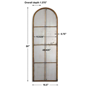 Amiel Arch Mirror, Bronze - modern mirror with sleek design for contemporary interiors | Image 6 | InSTYLE Home & Rugs