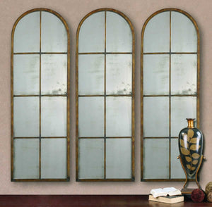 Amiel Arch Mirror, Bronze - modern mirror with sleek design for contemporary interiors | Image 5 | InSTYLE Home & Rugs
