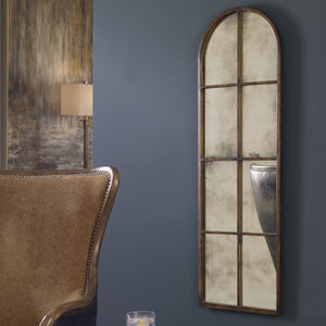 Amiel Arch Mirror, Bronze - modern mirror with sleek design for contemporary interiors | Image 3 | InSTYLE Home & Rugs
