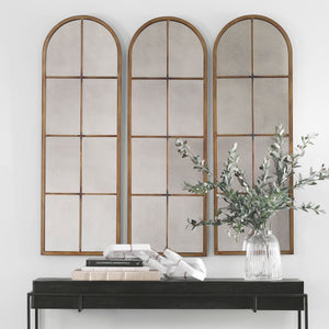 Amiel Arch Mirror, Bronze - modern mirror with sleek design for contemporary interiors | Image 4 | InSTYLE Home & Rugs