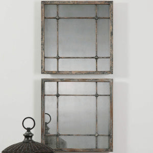 Saragano Square Mirrors, S/2 - perfect for enhancing light and creating a sense of space | Image 1 | InSTYLE Home & Rugs