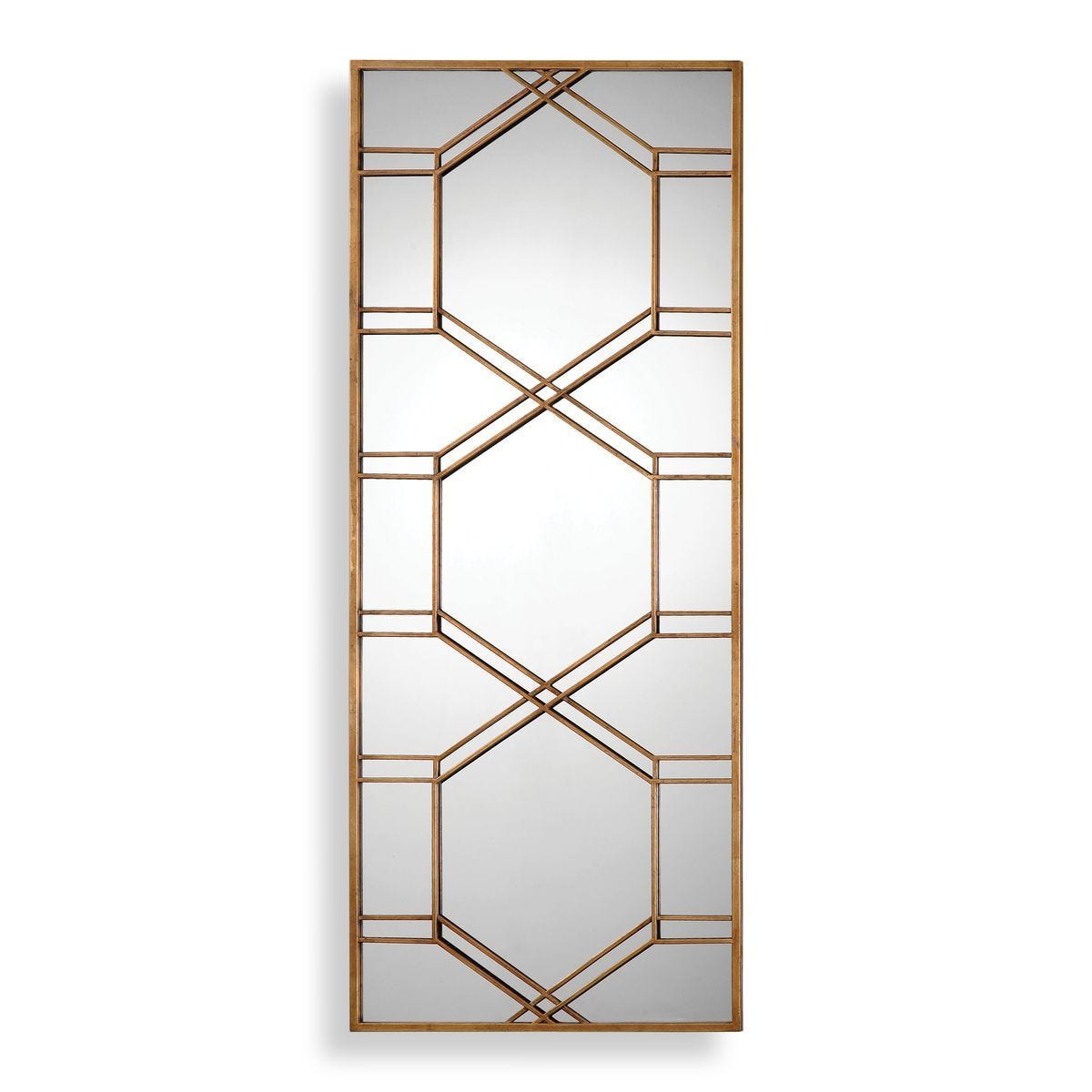 Kennis Mirror, Gold - full-length mirror for creating the illusion of space and light | Image 2 | InSTYLE Home & Rugs