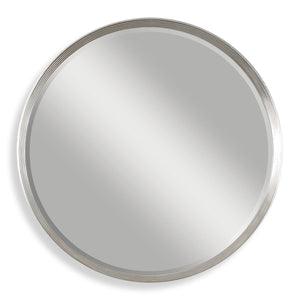 Serenza Round Mirror - modern mirror with sleek design for contemporary interiors | Image 2 | InSTYLE Home & Rugs