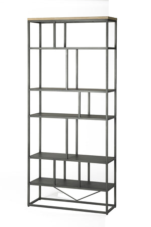 Metro Havana Tall Bookcase - wooden bookcases with multiple shelves for ample storage | Image 1 | InSTYLE Home & Rugs
