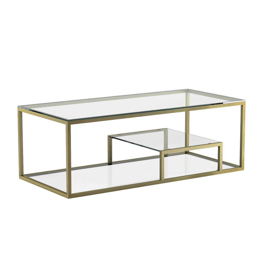 Barolo Gold Coffee Table - stylish tables for living rooms | Image 1 | InSTYLE Home & Rugs