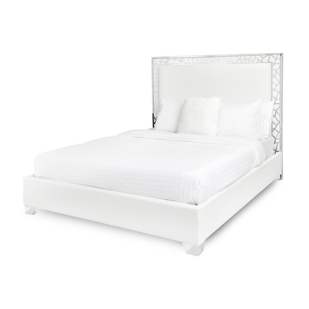 WELLINGTON KING BED GY-BED-7982K White PU - comfortable beds for restful sleep | Image 1 | InSTYLE Home & Rugs