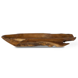 Teak Leaf Indoor-Outdoor Bowl - modern decorative bowl for displaying fruit or decorative items | Image 2 | InSTYLE Home & Rugs