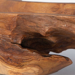 Teak Leaf Indoor-Outdoor Bowl - modern decorative bowl for displaying fruit or decorative items | Image 5 | InSTYLE Home & Rugs