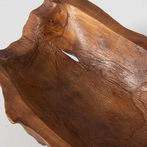 Teak Leaf Indoor-Outdoor Bowl - modern decorative bowl for displaying fruit or decorative items | Image 6 | InSTYLE Home & Rugs