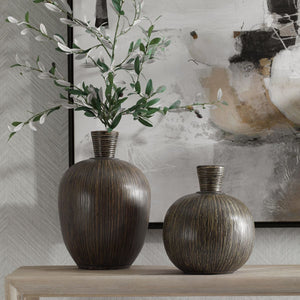 Islander Vases, Black, S/2 - decor accents and accessories for every room | Image 1 | InSTYLE Home & Rugs