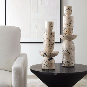Nouveau Tower Indoor-Outdoor Sculptures, S/2 - decor accents and accessories for every room | Image 1 | InSTYLE Home & Rugs