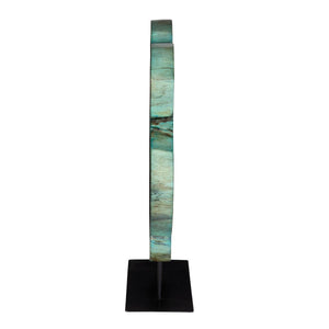 Bahati Wood Sculpture, Blue - transform your walls with stylish wall decor | Image 5 | InSTYLE Home & Rugs