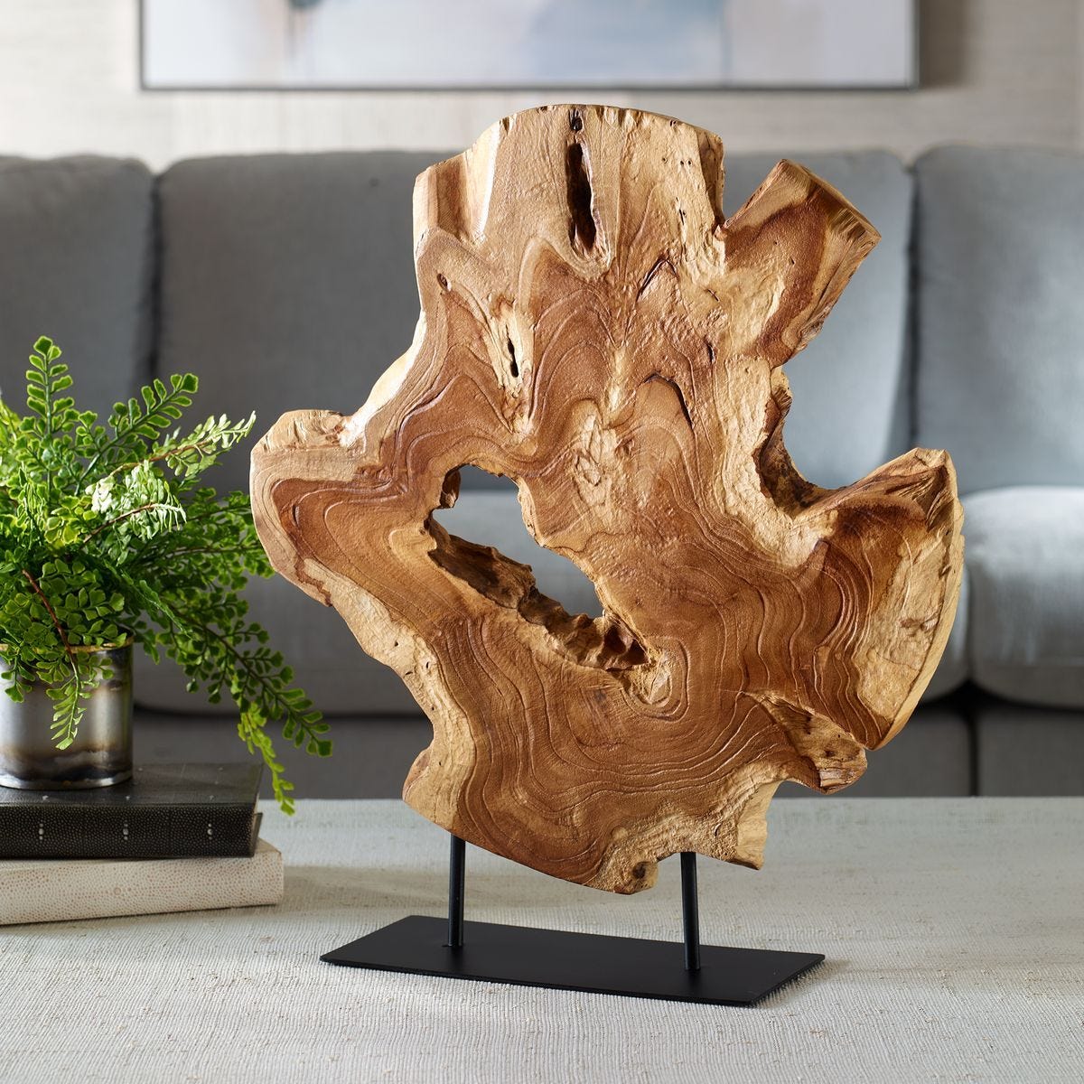 Bahati Wood Sculpture, Natural - find the perfect pieces to complement your interior design | Image 1 | InSTYLE Home & Rugs