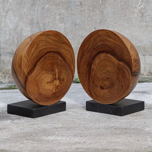 Teak and Noir Bookends, S/2 - decor accents and accessories for every room | Image 4 | InSTYLE Home & Rugs
