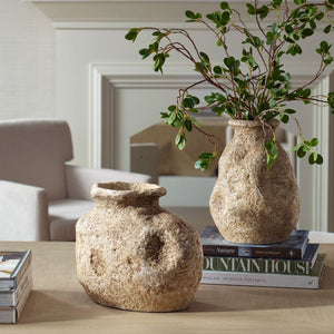 Ancient Echos Indoor-Outdoor Vases, S/2 - decor accents and accessories for every room | Image 3 | InSTYLE Home & Rugs