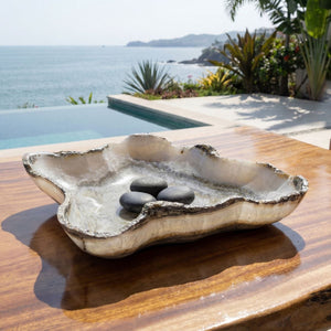 Lunara Indoor-Outdoor Bowl - modern decorative bowl for displaying fruit or decorative items | Image 1 | InSTYLE Home & Rugs