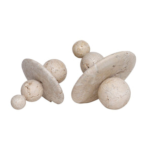 Quarried Stone Indoor-Outdoor Sculptures, S/2 - modern accessories for a personalized living space | Image 2 | InSTYLE Home & Rugs